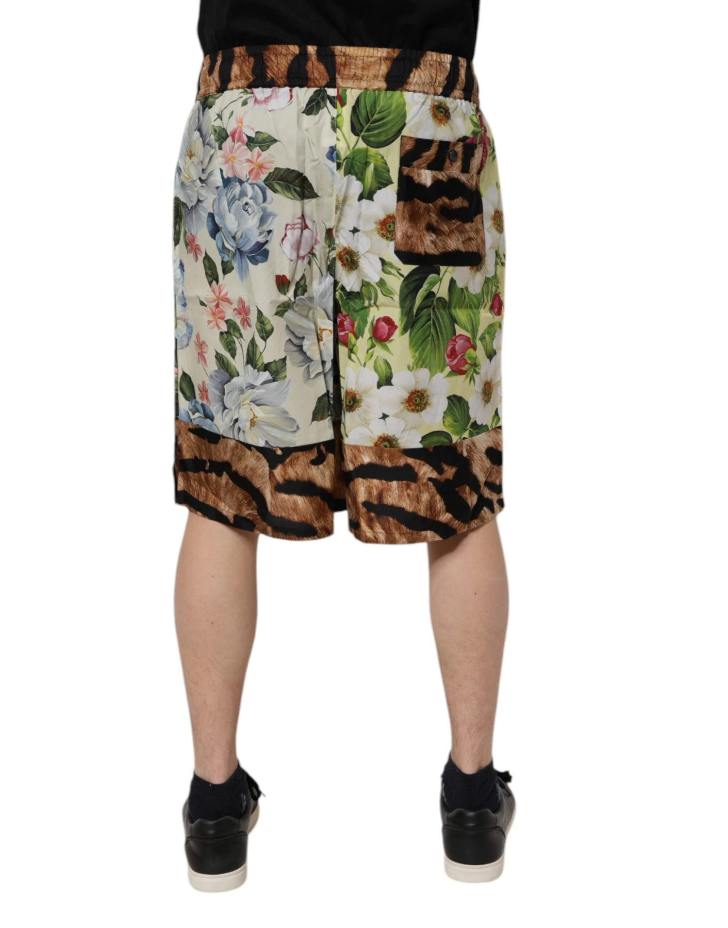 Dolce & Gabbana Multicolor Floral Print Men Bermuda Men's Shorts 5 Dolce & Gabbana Multicolor Floral Print Men Bermuda Men's Shorts - Image 3