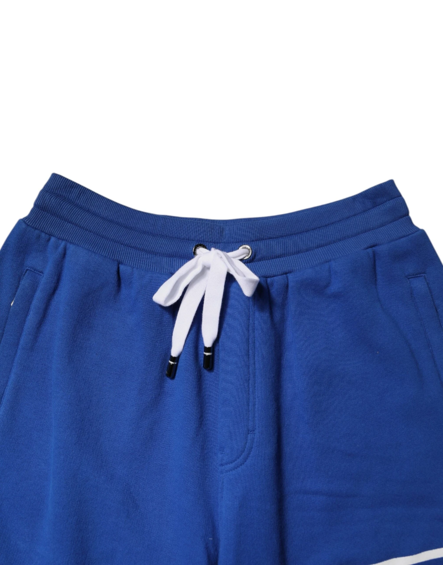 Dolce & Gabbana Blue Logo Cotton Bermuda SweatMen's Men's Shorts 6 Dolce & Gabbana Blue Logo Cotton Bermuda SweatMen's Men's Shorts - Image 4