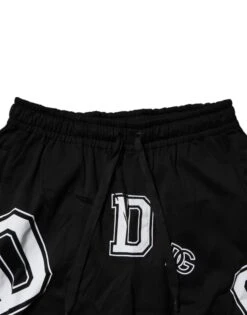 Dolce & Gabbana Black Logo Cotton Bermuda SweatMen's Men's Shorts (Pre-Owned) -Lux Lair Store 6669122