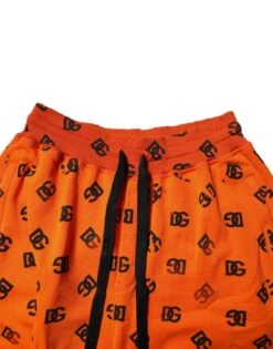 Dolce & Gabbana Orange Logo Monogram Cotton Bermuda Men's Shorts (Pre-Owned) 10 Dolce & Gabbana Orange Logo Monogram Cotton Bermuda Men's Shorts (Pre-Owned) -Lux Lair Store 6669401