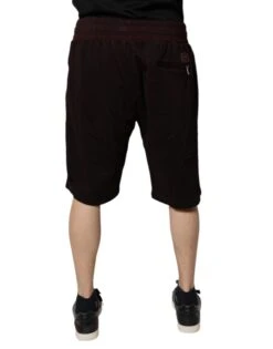 Dolce & Gabbana Bordeaux Cotton Bermuda SweatMen's Men's Shorts (Pre-Owned) -Lux Lair Store 6669411