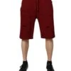Dolce & Gabbana Bordeaux Cotton Bermuda Men SweatMen's Men's Shorts 1 Dolce & Gabbana Bordeaux Cotton Bermuda Men SweatMen's Men's Shorts -Lux Lair Store 6669772