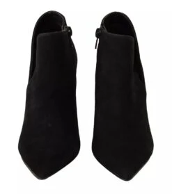 Steve Madden Black Suede Leather Stiletto Heels Boots Women's Shoes (Pre-Owned) -Lux Lair Store 6725972