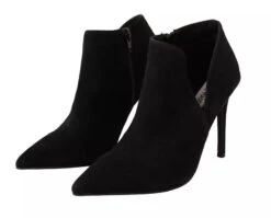 Steve Madden Black Suede Leather Stiletto Heels Boots Women's Shoes (Pre-Owned) -Lux Lair Store 6725983