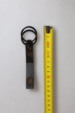 Dolce & Gabbana Brown Leather DG Plaque Double Keyring Holder Men's Keychain (Pre-Owned) -Lux Lair Store 6761691