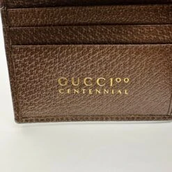 Gucci 100 Centennial Men's Brown Leather Bifold Wallet 15 Gucci 100 Centennial Men's Brown Leather Bifold Wallet -Lux Lair Store 676238 2592 81016847 ijmnu6