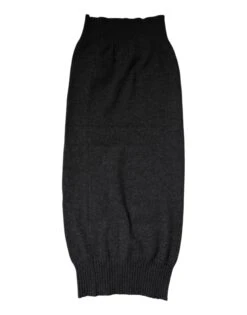 Dolce & Gabbana Black Cashmere Knitted Neck Warmer Foulard Men's Scarf -Lux Lair Store 6763149