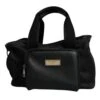 Dolce & Gabbana Black Shoulder Strap Pet Carry Logo Plaque Men's Bag