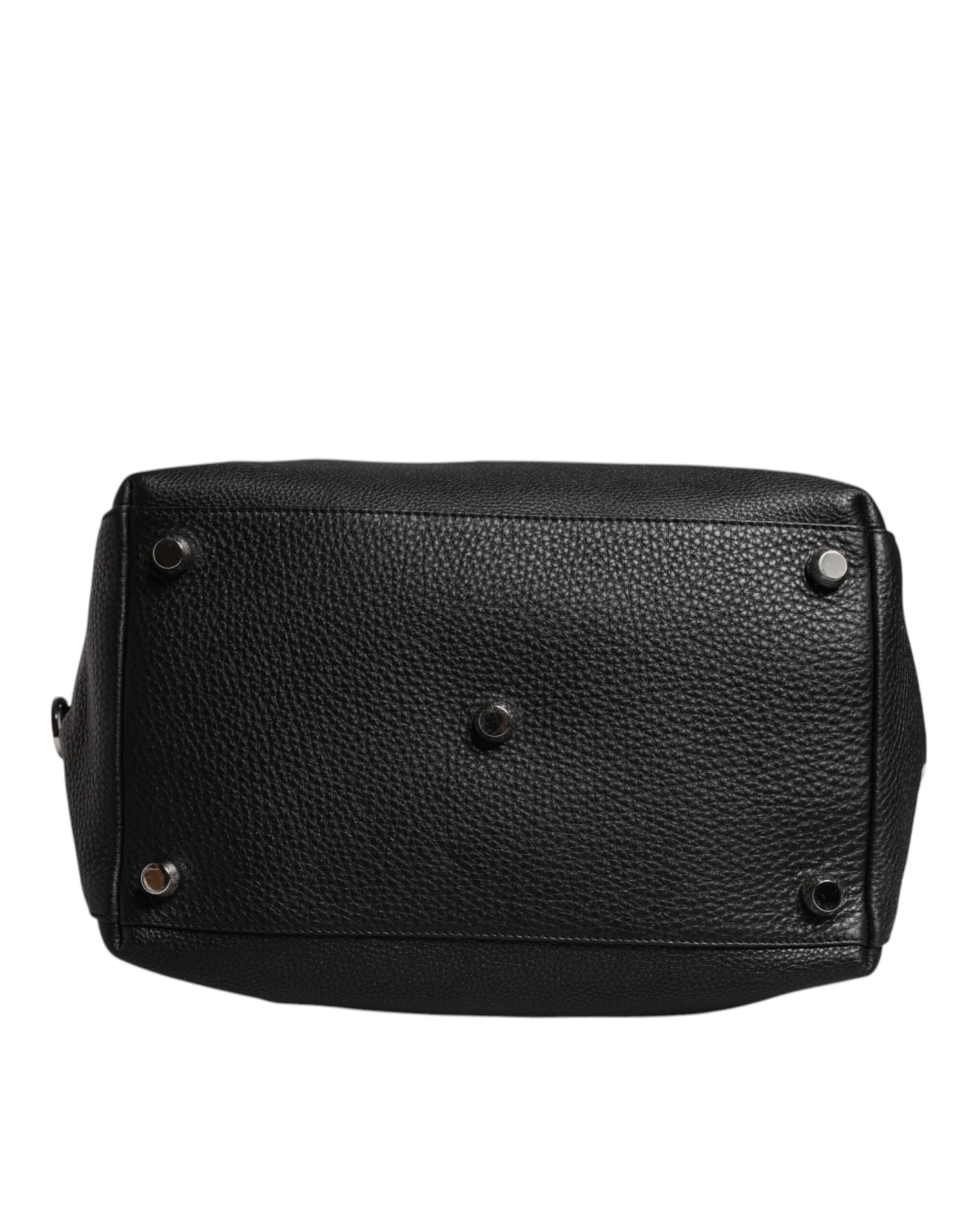Dolce & Gabbana Black Calfskin Leather Hand Shoulder Duffle Men's Bag 7 Dolce & Gabbana Black Calfskin Leather Hand Shoulder Duffle Men's Bag - Image 5