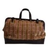 Dolce & Gabbana Beige Maroon Velvet Leather Jacquard Travel HandMen's Men's Bag (Pre-Owned) -Lux Lair Store 6785946