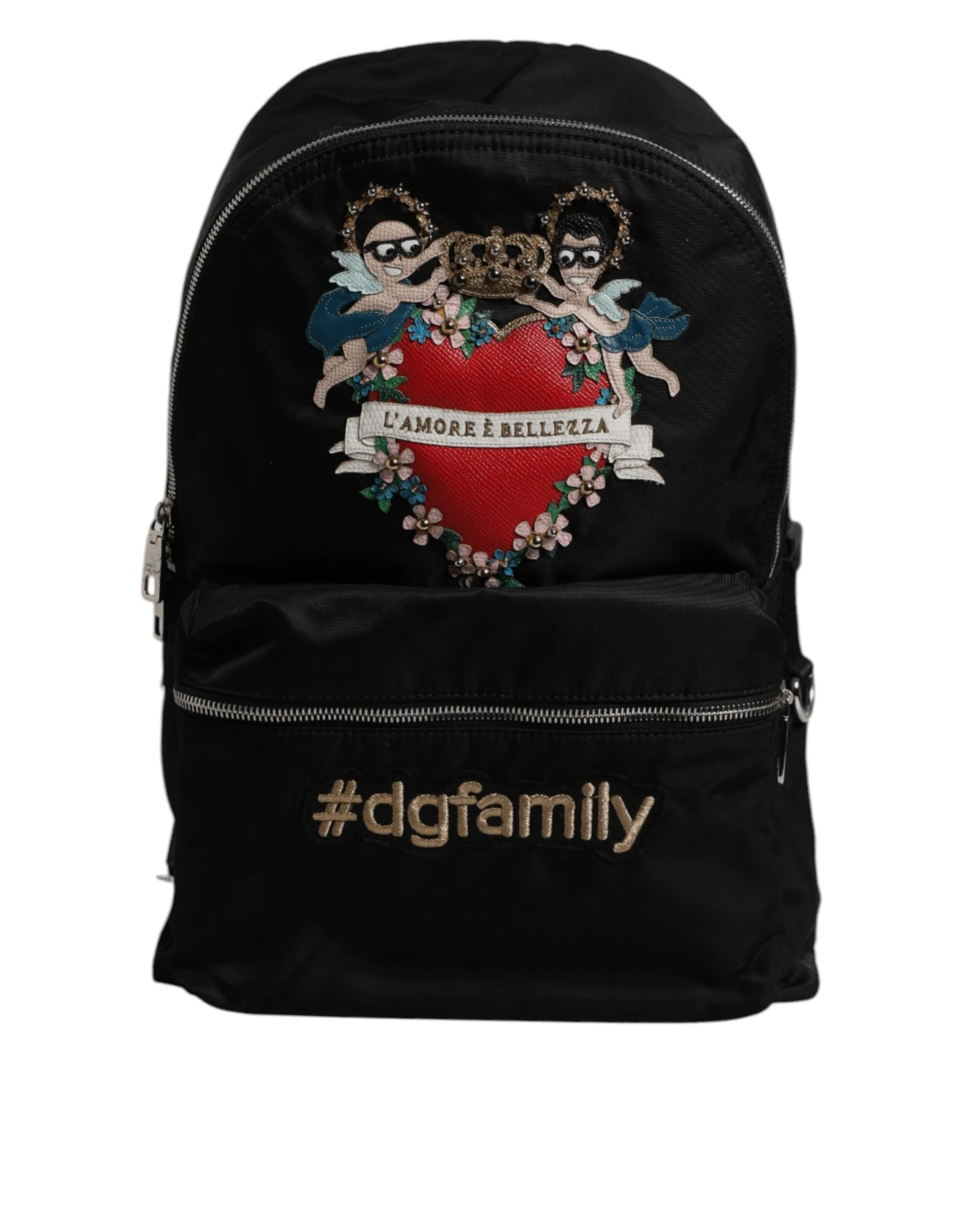 Dolce & Gabbana Black Nylon #DGFAMILY Embellished Backpack VULCANO Men's Bag 3 Dolce & Gabbana Black Nylon #DGFAMILY Embellished Backpack VULCANO Men's Bag
