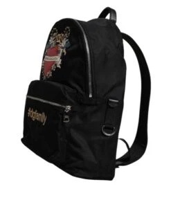 Dolce & Gabbana Black Nylon #DGFAMILY Embellished Backpack VULCANO Men's Bag 10 Dolce & Gabbana Black Nylon #DGFAMILY Embellished Backpack VULCANO Men's Bag -Lux Lair Store 6786413