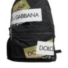 Dolce & Gabbana Black Logo Tape Polyamide School Travel Backpack Men's Bag -Lux Lair Store 6786460