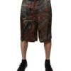 Dolce & Gabbana Multicolor Marble Print Trouser Bermuda Men's Shorts -Lux Lair Store 6800248