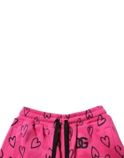 Dolce & Gabbana Pink Cotton Heart Print Bermuda Men's Shorts (Pre-Owned) 10 Dolce & Gabbana Pink Cotton Heart Print Bermuda Men's Shorts (Pre-Owned) -Lux Lair Store 6800393