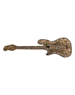 Dolce & Gabbana Gold Brass Logo Beaded Guitar Pin Men's Brooch 9 Dolce & Gabbana Gold Brass Logo Beaded Guitar Pin Men's Brooch -Lux Lair Store 6802207