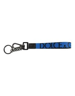 Dolce & Gabbana Blue Logo Nylon Silver Brass Men Holder Keychain Men's Keyring (Pre-Owned) 7 Dolce & Gabbana Blue Logo Nylon Silver Brass Men Holder Keychain Men's Keyring (Pre-Owned) -Lux Lair Store 6802527