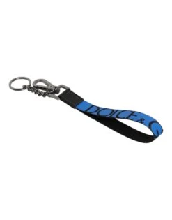 Dolce & Gabbana Blue Logo Nylon Silver Brass Men Holder Keychain Men's Keyring (Pre-Owned) 9 Dolce & Gabbana Blue Logo Nylon Silver Brass Men Holder Keychain Men's Keyring (Pre-Owned) -Lux Lair Store 6802529