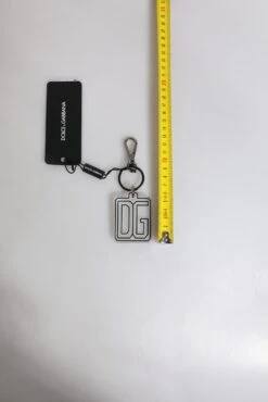 Dolce & Gabbana Gray Black DG Rubber Logo Silver Men's Keychain Men's Keyring 9 Dolce & Gabbana Gray Black DG Rubber Logo Silver Men's Keychain Men's Keyring -Lux Lair Store 6802697