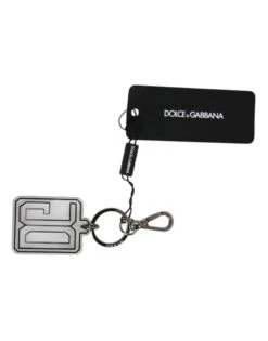 Dolce & Gabbana Gray Black DG Rubber Logo Silver Men's Keychain Men's Keyring 8 Dolce & Gabbana Gray Black DG Rubber Logo Silver Men's Keychain Men's Keyring -Lux Lair Store 6802699