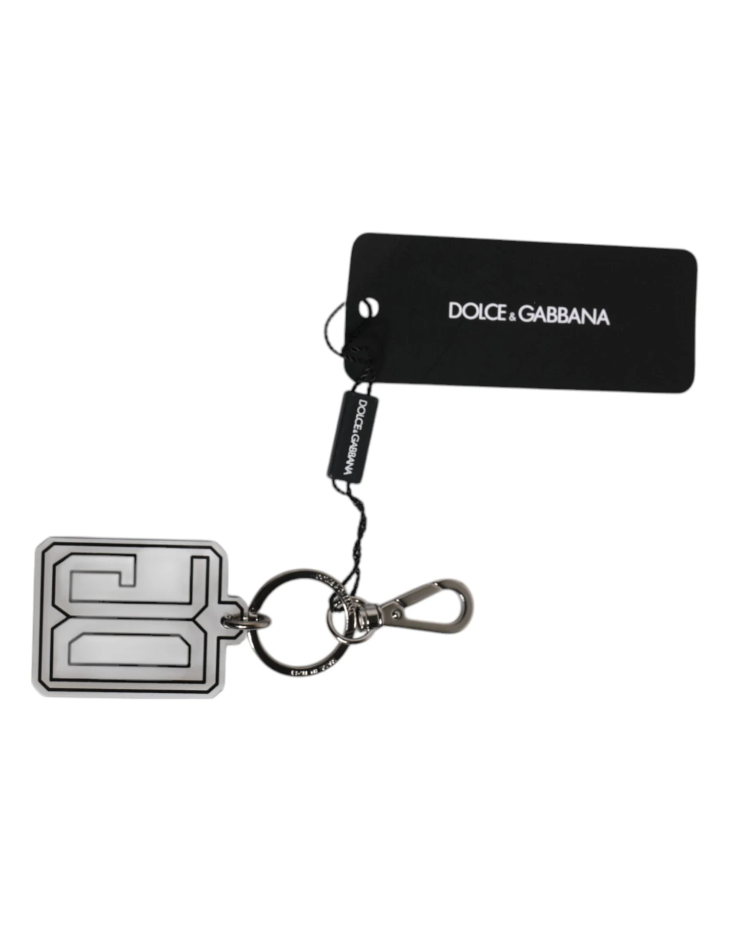 Dolce & Gabbana Gray Black DG Rubber Logo Silver Men's Keychain Men's Keyring 5 Dolce & Gabbana Gray Black DG Rubber Logo Silver Men's Keychain Men's Keyring - Image 3