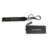 Dolce & Gabbana Black Logo Nylon Silver Brass Men Holder Keychain Men's Keyring 1 Dolce & Gabbana Black Logo Nylon Silver Brass Men Holder Keychain Men's Keyring -Lux Lair Store 6802955