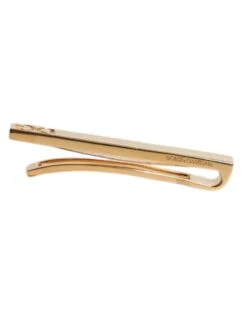 Dolce & Gabbana Gold Tone Brass Logo Branded Tie Clip Men's Bar -Lux Lair Store 6803468