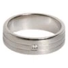 Dolce & Gabbana Silver Tone Brass Clear Crystal DG Logo Men's Ring -Lux Lair Store 6804000