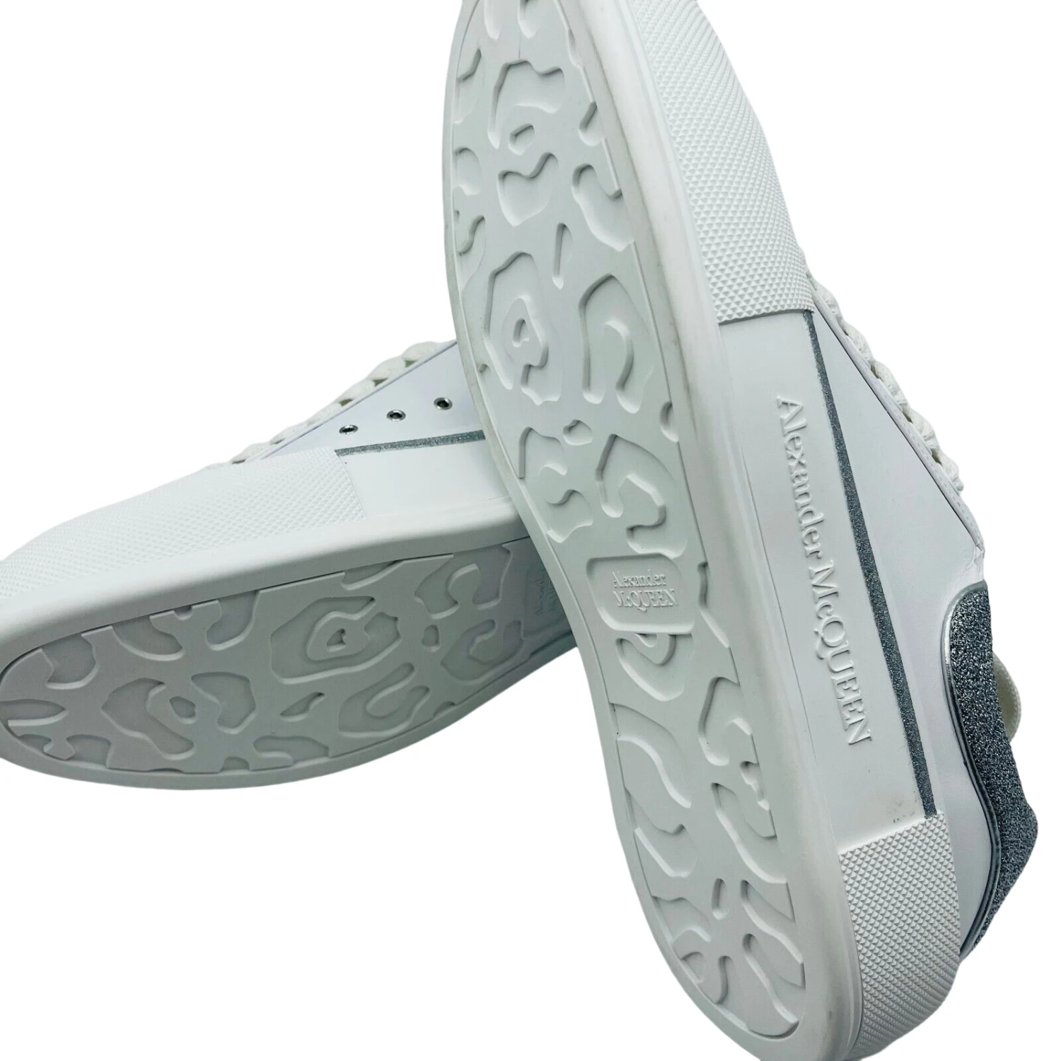 New Alexander McQueen Men's Ivory Leather Sneakers EU 43/US 10 8 New Alexander McQueen Men's Ivory Leather Sneakers EU 43/US 10 - Image 6