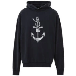 Dolce & Gabbana Blue Cotton Men's Sweatshirt