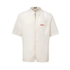 Dior White Polyester Men's Shortsleeve