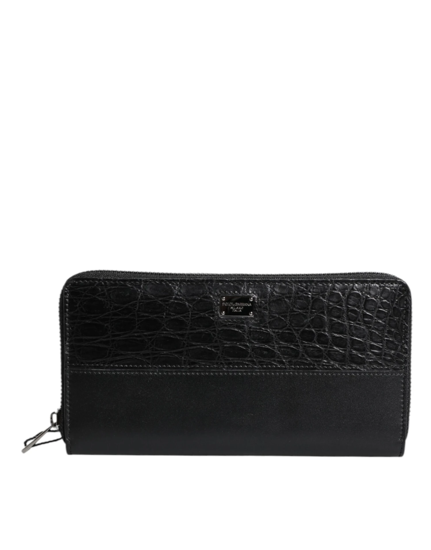 Dolce & Gabbana Black Leather Logo Plaque Zip Around Continental Men's Wallet (Pre-Owned) 3 Dolce & Gabbana Black Leather Logo Plaque Zip Around Continental Men's Wallet (Pre-Owned)