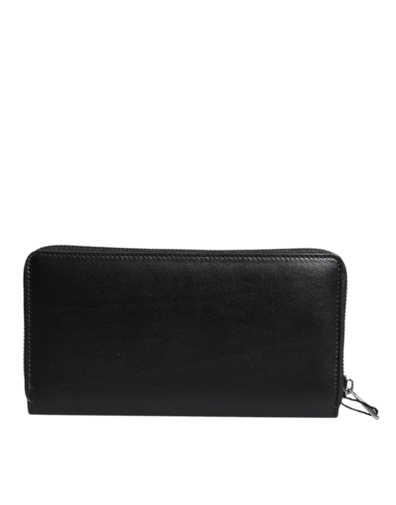 Dolce & Gabbana Black Leather Logo Plaque Zip Around Continental Men's Wallet (Pre-Owned) 6 Dolce & Gabbana Black Leather Logo Plaque Zip Around Continental Men's Wallet (Pre-Owned) - Image 4