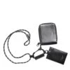 Dolce & Gabbana Black Leather Lanyard Zip Around Card Holder Men's Wallet -Lux Lair Store 6892029