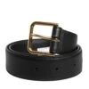 Dolce & Gabbana Black Leather Metal Buckle Classic Women's Belt -Lux Lair Store 6895245
