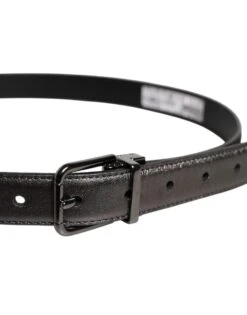 Dolce & Gabbana Black Leather Classic Metal Logo Buckle Men's Belt (Pre-Owned) 8 Dolce & Gabbana Black Leather Classic Metal Logo Buckle Men's Belt (Pre-Owned) -Lux Lair Store 6895530