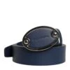 Dolce & Gabbana Blue Leather Classic Metal Logo Buckle Men's Belt -Lux Lair Store 6904656
