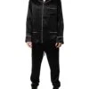 Dolce & Gabbana Black Silk Shirt Pants Pajama Set Men's Sleepwear 1 Dolce & Gabbana Black Silk Shirt Pants Pajama Set Men's Sleepwear -Lux Lair Store 6930461