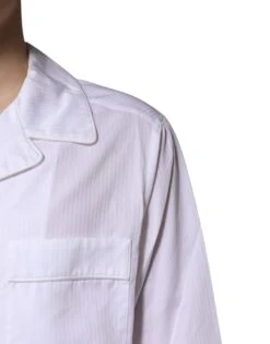 Dolce & Gabbana White Cotton Shirt Pants Pajama Set Men's Sleepwear -Lux Lair Store 6930640