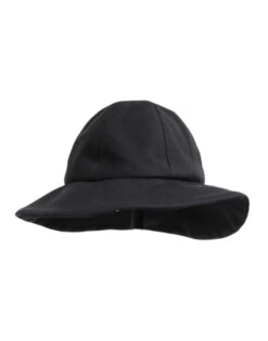 Dolce & Gabbana Black Cotton Wide Brim Bucket Women's Hat