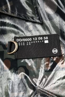 Dolce & Gabbana Green DG Logo Print Bomber Full Zip Men's Jacket -Lux Lair Store 7005860