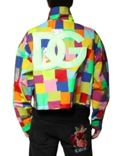 Dolce & Gabbana Multicolor Cotton Full Zip Men Biker Men's Jacket (Pre-Owned) -Lux Lair Store 7006215