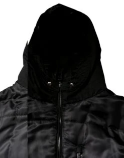 Dolce & Gabbana Black Hooded Parka Winter Men Coat Men's Jacket (Pre-Owned) -Lux Lair Store 7007364