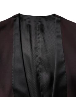 Dolce & Gabbana Maroon Wool Waistcoat Dress Formal Men's Vest 11 Dolce & Gabbana Maroon Wool Waistcoat Dress Formal Men's Vest -Lux Lair Store 7010040