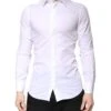 Dolce & Gabbana White Cotton GOLD Dress Formal Collared Men's Shirt (Pre-Owned) -Lux Lair Store 7010231