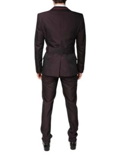 Dolce & Gabbana Maroon Single Breasted Formal 2 Piece Men's Suit -Lux Lair Store 7011180