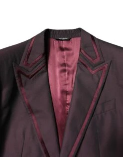 Dolce & Gabbana Maroon Single Breasted Formal 2 Piece Men's Suit -Lux Lair Store 7011181