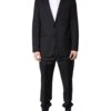 Emporio Armani Black Single Breasted Formal 2 Piece Men's Suit -Lux Lair Store 7011258
