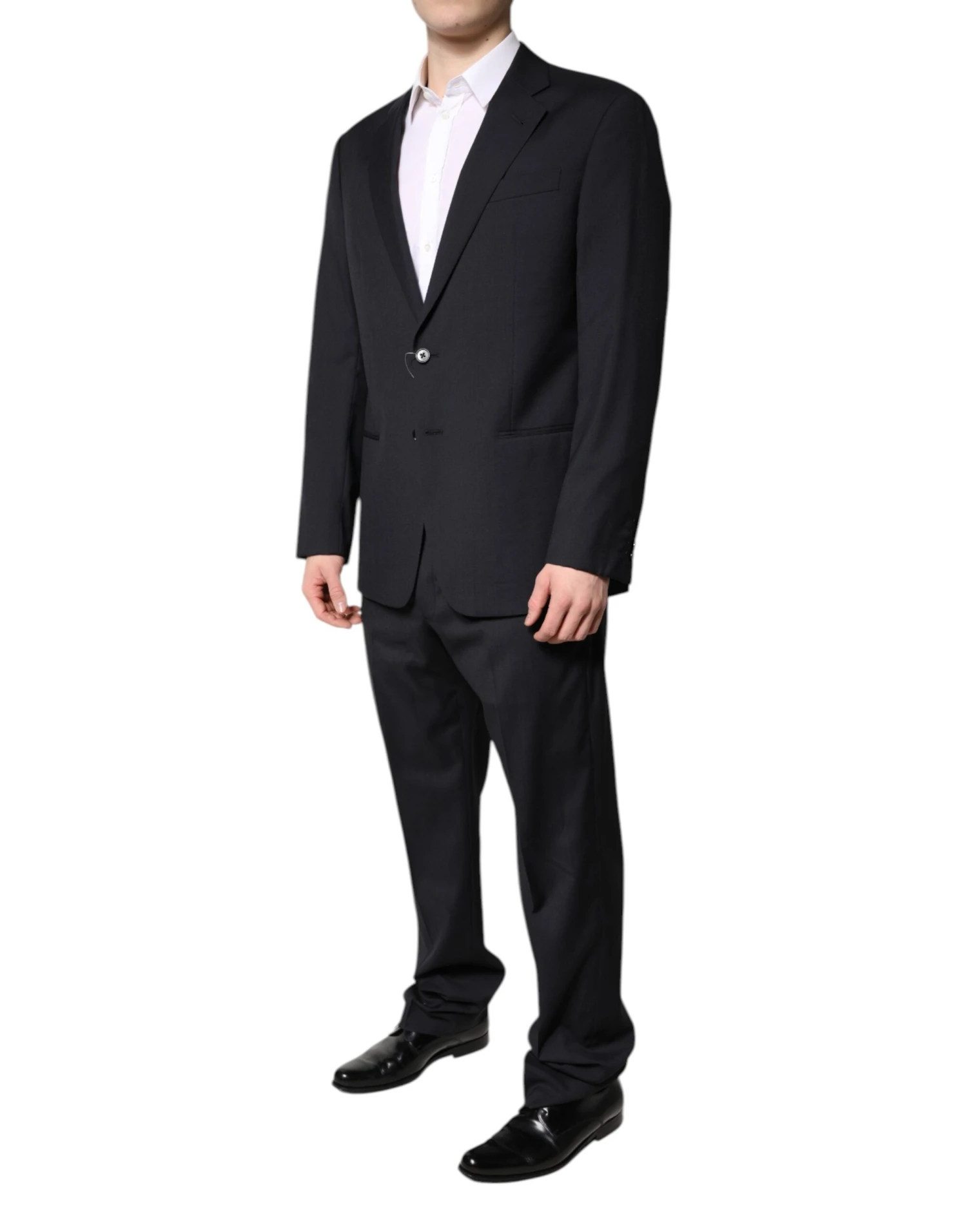 Emporio Armani Black Single Breasted Formal 2 Piece Men's Suit 4 Emporio Armani Black Single Breasted Formal 2 Piece Men's Suit - Image 2