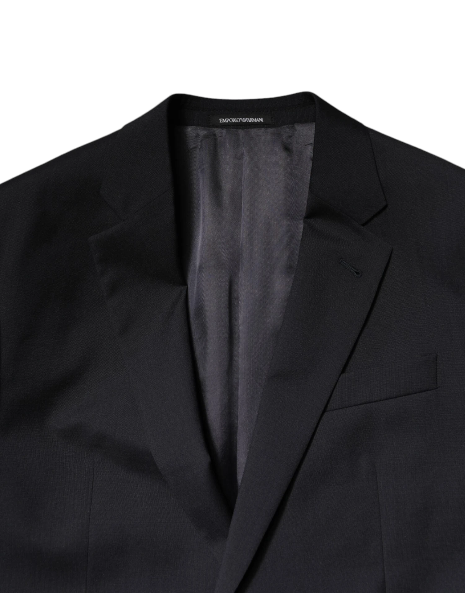 Emporio Armani Black Single Breasted Formal 2 Piece Men's Suit 6 Emporio Armani Black Single Breasted Formal 2 Piece Men's Suit - Image 4